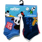 Wholesale - 10pk MICKEY MOUSE REAL DEAL NS SOCKS SIZE 6-8, UPC: 193159214739